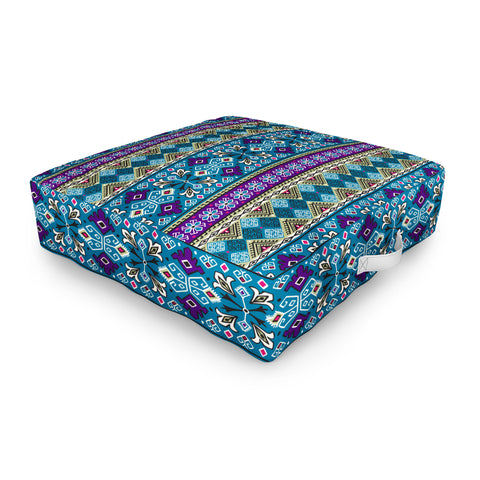 Heather Dutton Grand Bazaar Blue Multi Outdoor Floor Cushion