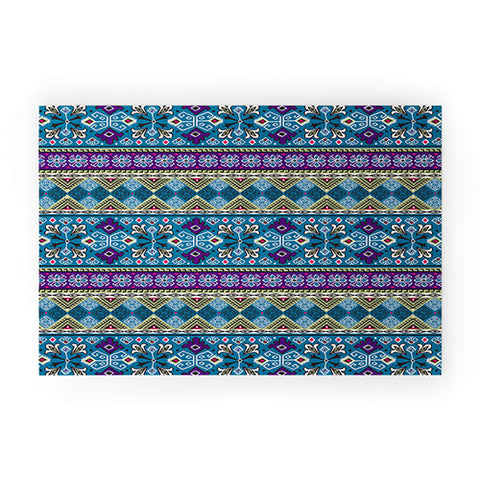 Heather Dutton Grand Bazaar Blue Multi Welcome Mat