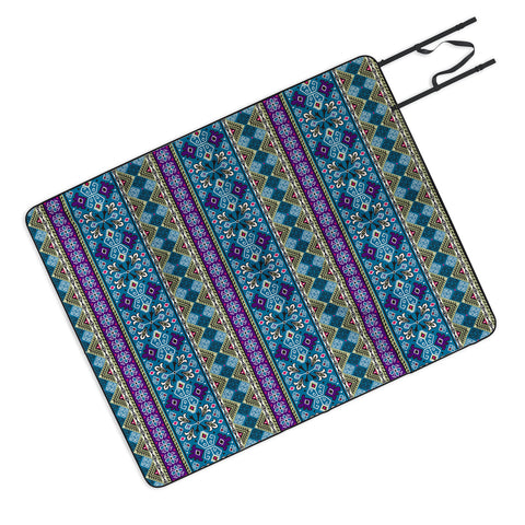 Heather Dutton Grand Bazaar Blue Multi Picnic Blanket