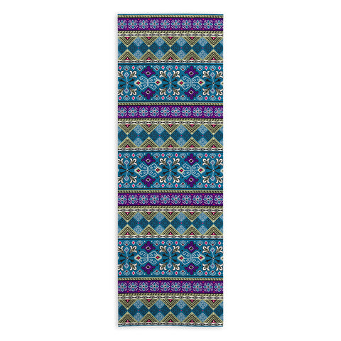 Heather Dutton Grand Bazaar Blue Multi Yoga Towel