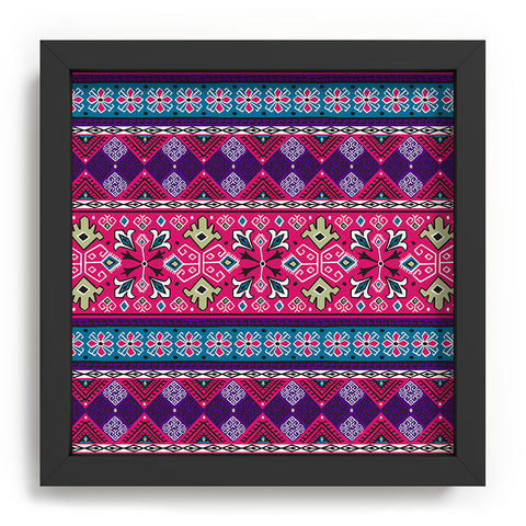 Heather Dutton Grand Bazaar Pink Multi Recessed Framing Square