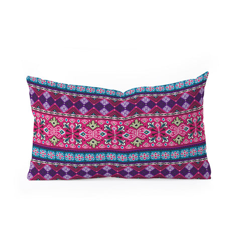 Heather Dutton Grand Bazaar Pink Multi Oblong Throw Pillow