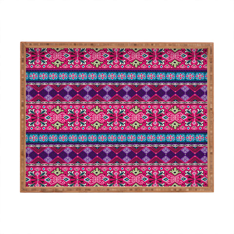 Heather Dutton Grand Bazaar Pink Multi Rectangular Tray