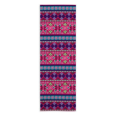 Heather Dutton Grand Bazaar Pink Multi Yoga Towel