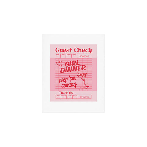Heather Dutton Guest Check Keep Em Coming Art Print