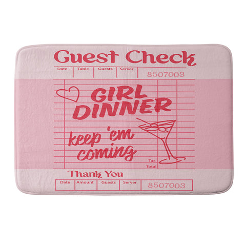 Heather Dutton Guest Check Keep Em Coming Memory Foam Bath Mat