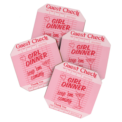 Heather Dutton Guest Check Keep Em Coming Coaster Set