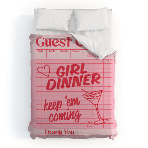 Heather Dutton Guest Check Keep Em Coming Duvet Cover