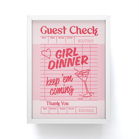 Heather Dutton Guest Check Keep Em Coming Framed Mini Art Print