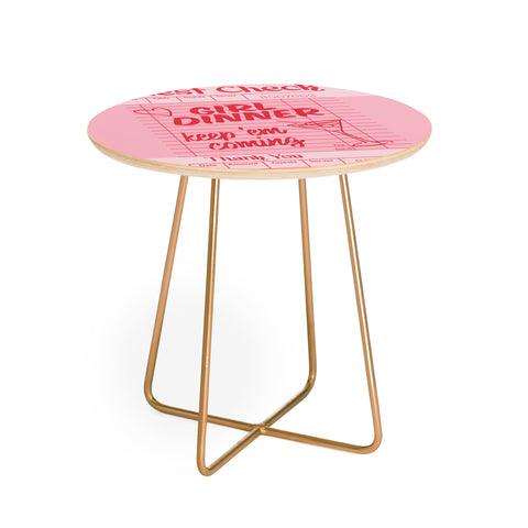 Heather Dutton Guest Check Keep Em Coming Round Side Table