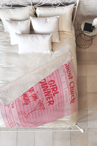 Heather Dutton Guest Check Keep Em Coming Fleece Throw Blanket