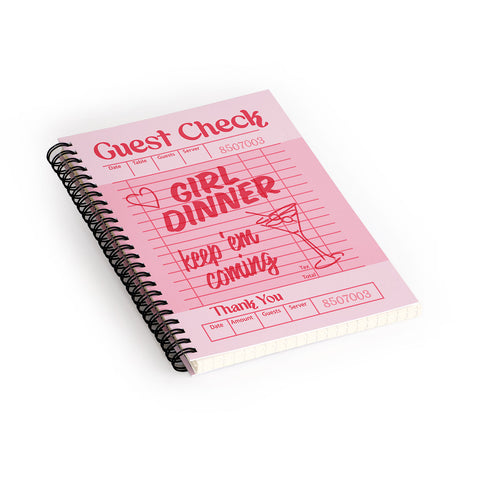 Heather Dutton Guest Check Keep Em Coming Spiral Notebook