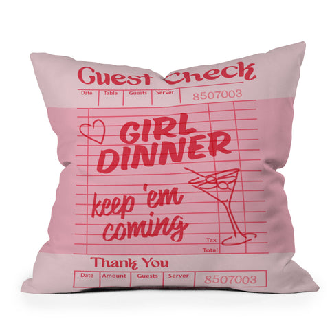 Heather Dutton Guest Check Keep Em Coming Throw Pillow
