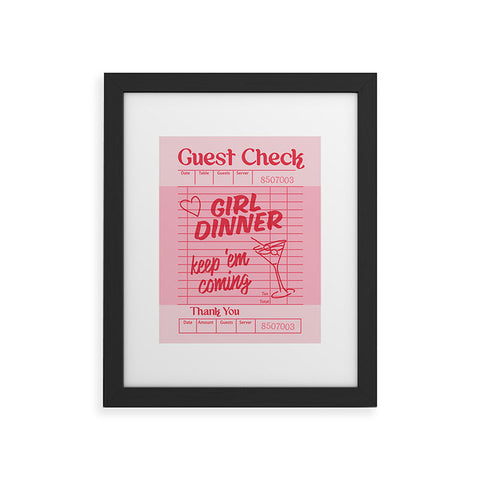 Heather Dutton Guest Check Keep Em Coming Framed Art Print