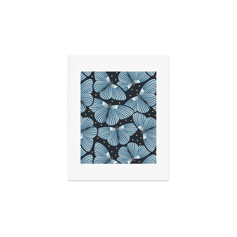 Heather Dutton In Flight Midnight Blue Art Print