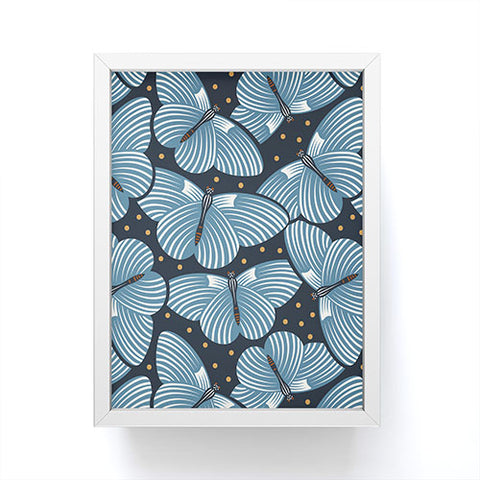 Heather Dutton In Flight Midnight Blue Framed Mini Art Print