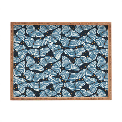 Heather Dutton In Flight Midnight Blue Rectangular Tray