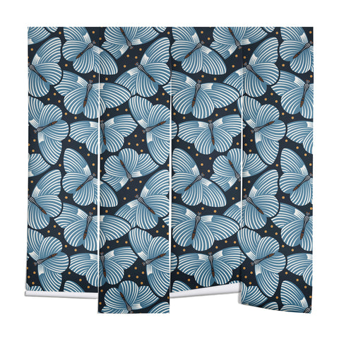 Heather Dutton In Flight Midnight Blue Wall Mural