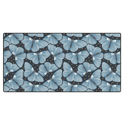 Heather Dutton In Flight Midnight Blue Desk Mat