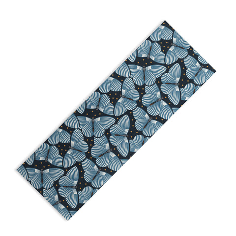 Heather Dutton In Flight Midnight Blue Yoga Mat