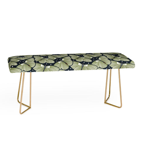 Heather Dutton In Flight Midnight Green Bench