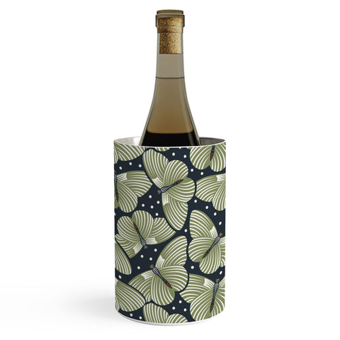 Heather Dutton In Flight Midnight Green Wine Chiller