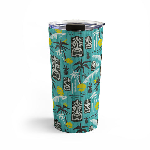 Heather Dutton Island Tiki Aqua Travel Mug