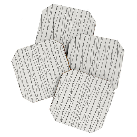 Heather Dutton Linear Cross Stone Coaster Set