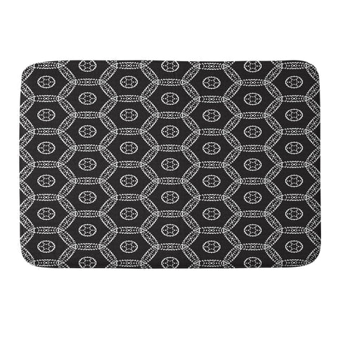Heather Dutton Madina Black Memory Foam Bath Mat