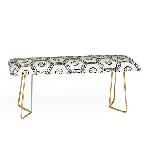 Heather Dutton Madina Ivory Black Bench