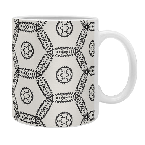 Heather Dutton Madina Ivory Black Coffee Mug