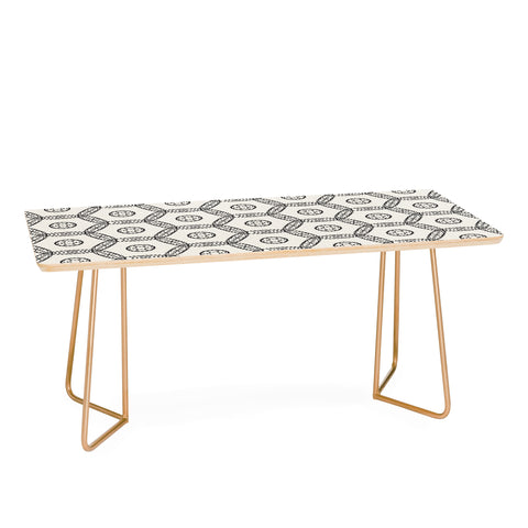 Heather Dutton Madina Ivory Black Coffee Table