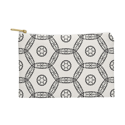 Heather Dutton Madina Ivory Black Pouch