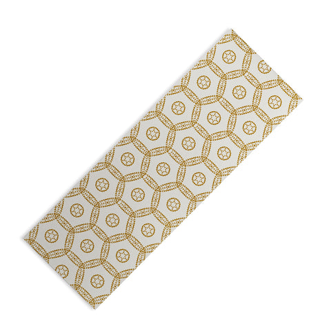 Heather Dutton Madina Ivory Goldenrod Yoga Mat