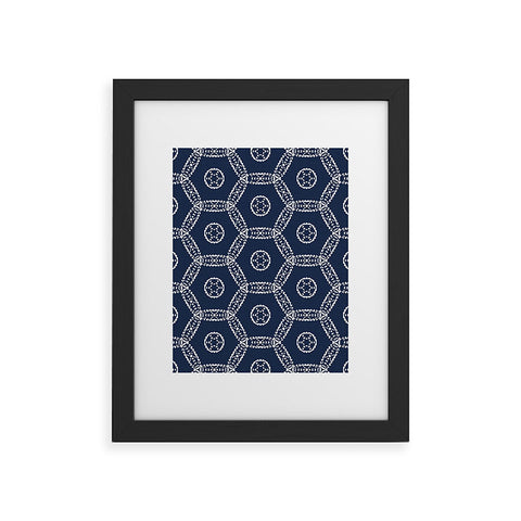 Heather Dutton Madina Navy Framed Art Print