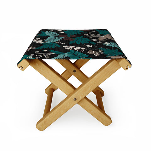 Heather Dutton Magic Forest Black Folding Stool