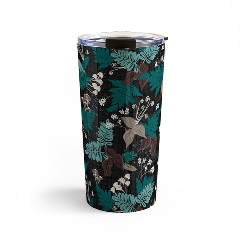 Heather Dutton Magic Forest Black Travel Mug