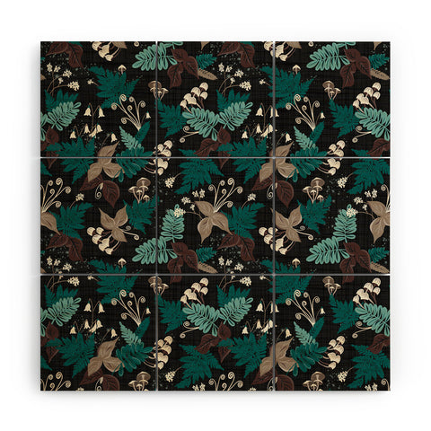 Heather Dutton Magic Forest Black Wood Wall Mural