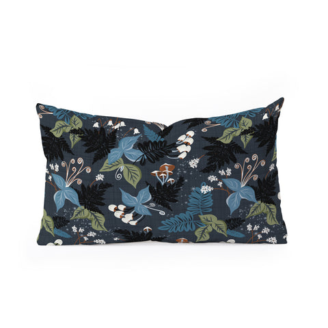 Heather Dutton Magic Forest Midnight Oblong Throw Pillow