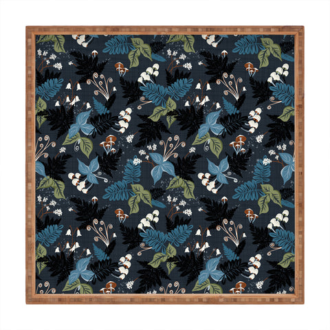 Heather Dutton Magic Forest Midnight Square Tray