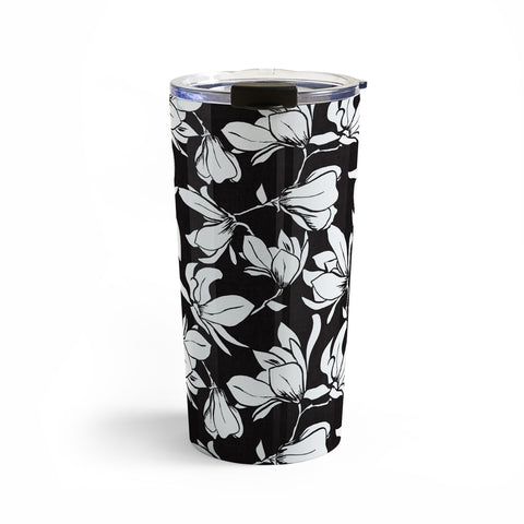 Heather Dutton Magnolia Garden Black Travel Mug