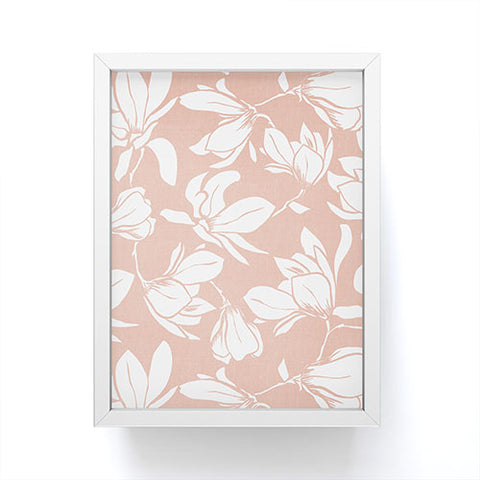 Heather Dutton Magnolia Garden Blush Pink Framed Mini Art Print