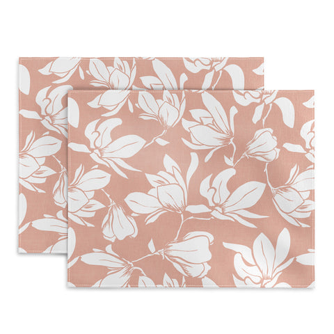 Heather Dutton Magnolia Garden Blush Pink Placemat