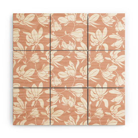 Heather Dutton Magnolia Garden Blush Pink Wood Wall Mural