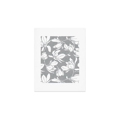 Heather Dutton Magnolia Garden Grey Art Print