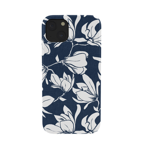 Heather Dutton Magnolia Garden Navy Phone Case