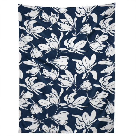 Heather Dutton Magnolia Garden Navy Tapestry