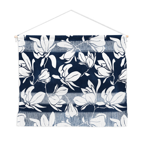 Heather Dutton Magnolia Garden Navy Wall Hanging Landscape