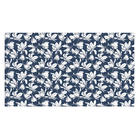 Heather Dutton Magnolia Garden Navy Tablecloth