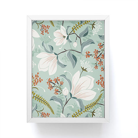 Heather Dutton Magnolia Plantation Celadon Framed Mini Art Print
